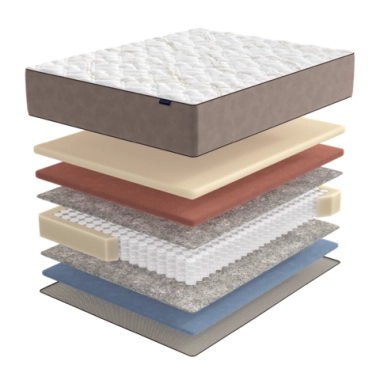 Матрас BuyRoyal, 29 см, жесткость выше средней, независимые пружины