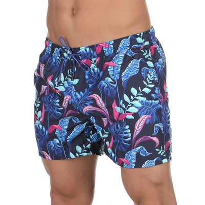 Мужские шорты для плавания Doreanse Neon Tropical (Размер: XL) (Цвет: темно-синий)
