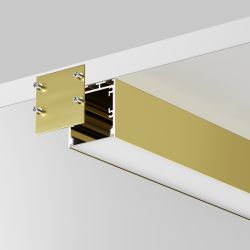 Алюминиевый профиль накладной-подвесной 35x35 (Латунь, 2 м) Maytoni ALM-3535BT-BR-2M 633005