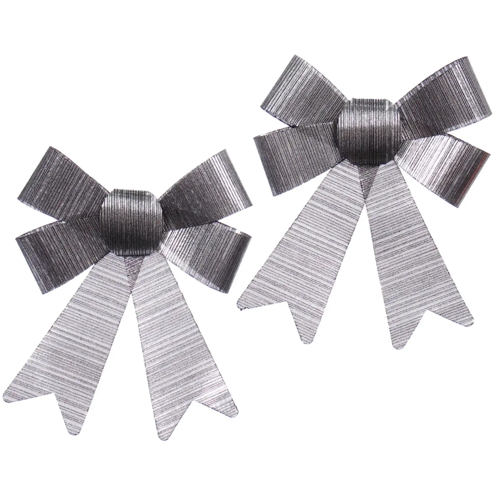 Бант на ёлку «Элегант» 13*18 см (набор 2 шт), Черная ночь