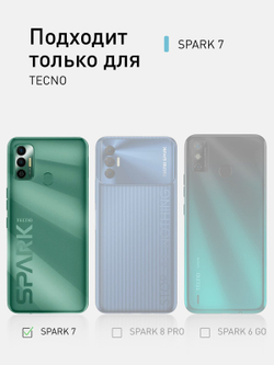 Защитное стекло ROSCO для Tecno Spark 7 оптом (арт. TCN-S7-FSP-GLASS-BLACK)