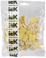 Площадка самоклеящаяся 20х20 белая под хомуты (100шт) IEK