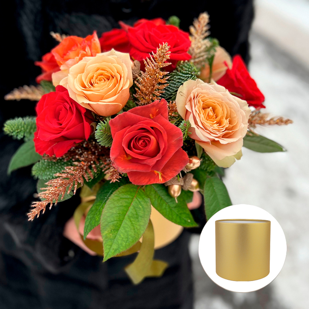 roseBox ❄ Пылающий дракон — новогодняя композиция