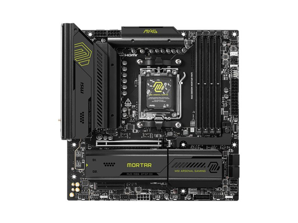 Материнская плата MSI MAG Mortar Wifi, Socket AM5, AMD B850, mATX, RTL