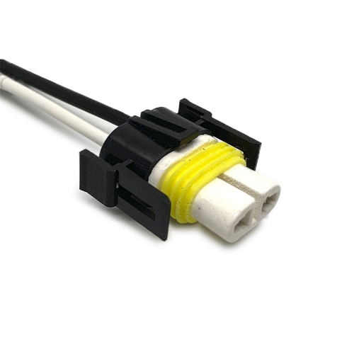 Патрон под лампу H8/H11 с проводами, керамика (AKS630)