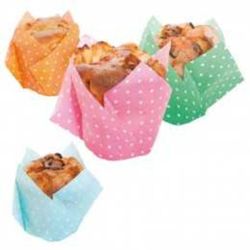 Форма-пергамент для маффинов "Тюльпан", 17,5*17,5 см, цвета в ассортименте, 100 шт, Garc