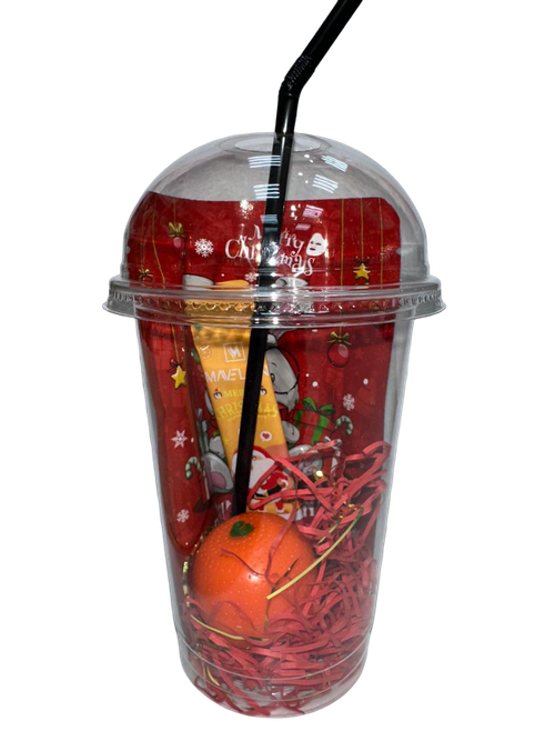 Стаканчик подарочный красный