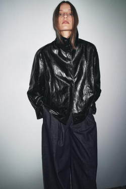 ZARA КУРТКА-БОМБЕР — ZW COLLECTION, ЧЕРНЫЙ