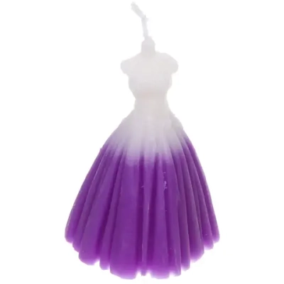 Свеча «Бальное платье» 6*8, Сиреневый