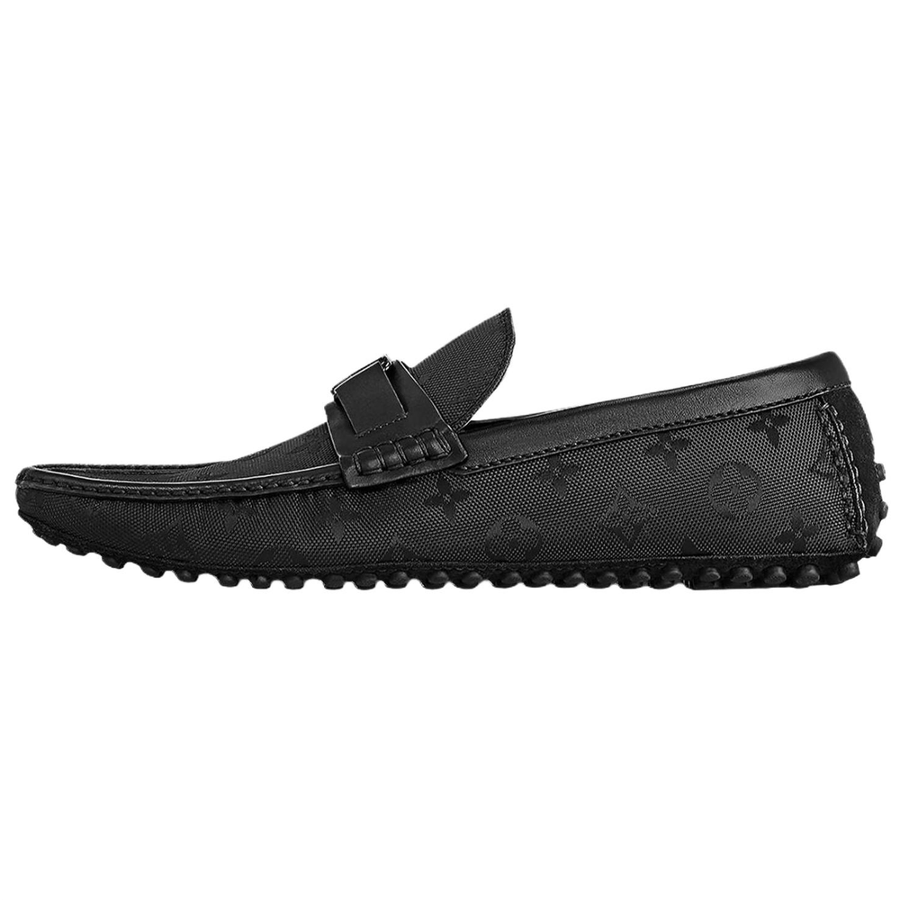 LOUIS VUITTON Hockenheim Gommino Loafers Men"s Black