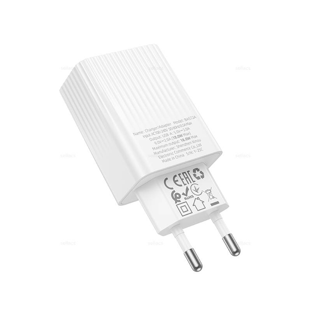 Зарядное устройство Borofone QC3.0 BAS72A (white)