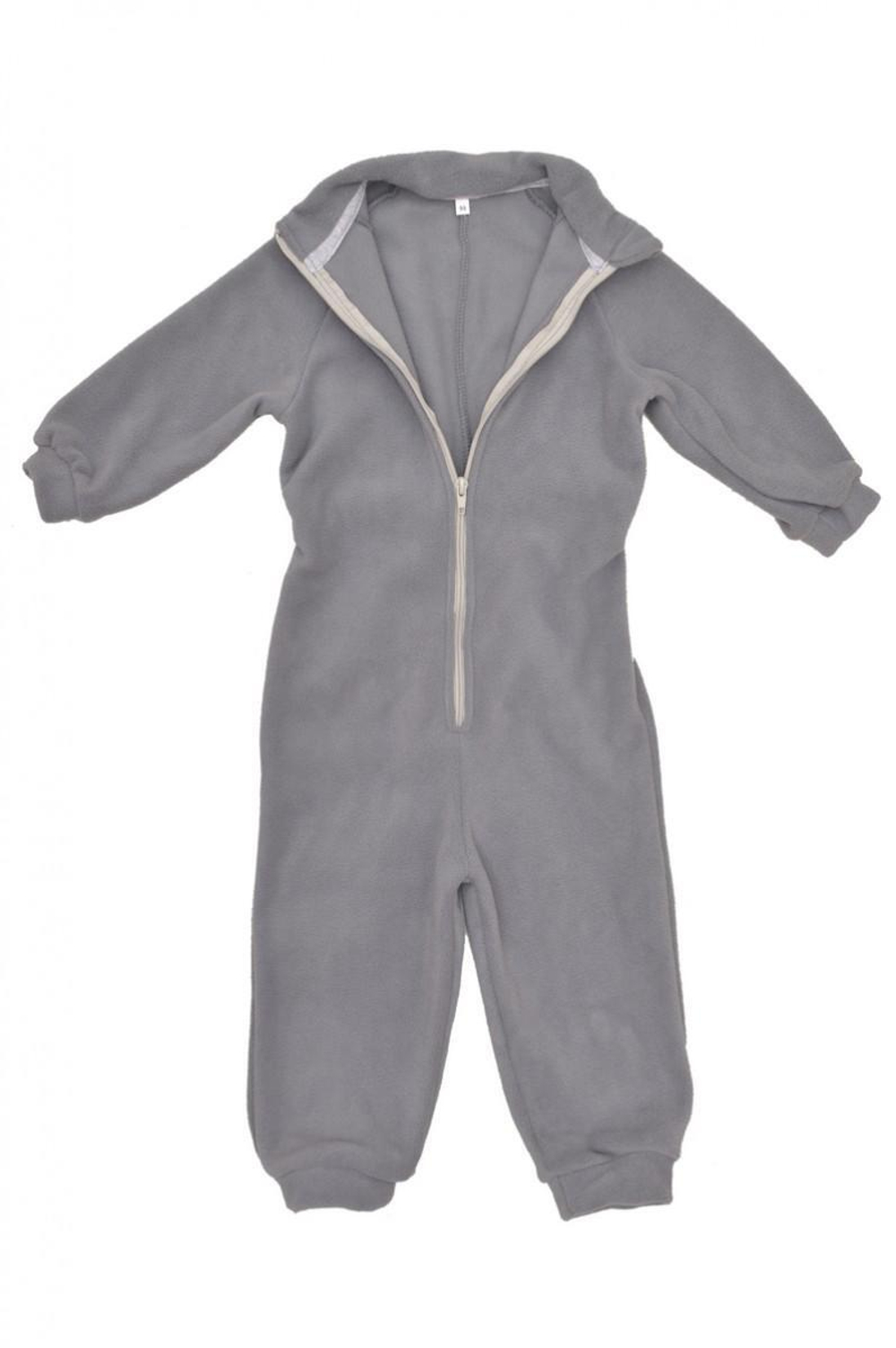 Комбинезон флис, р.110 "однотон." (бол.) серый (Rusland) А 57-19