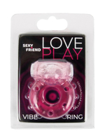 Розовое эрекционное виброкольцо с бабочкой (Цвет: розовый)