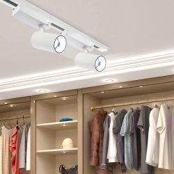 Трековый светильник трехфазный ЭРА SТR-30-36-40K-W30 узкий луч 4000K белый