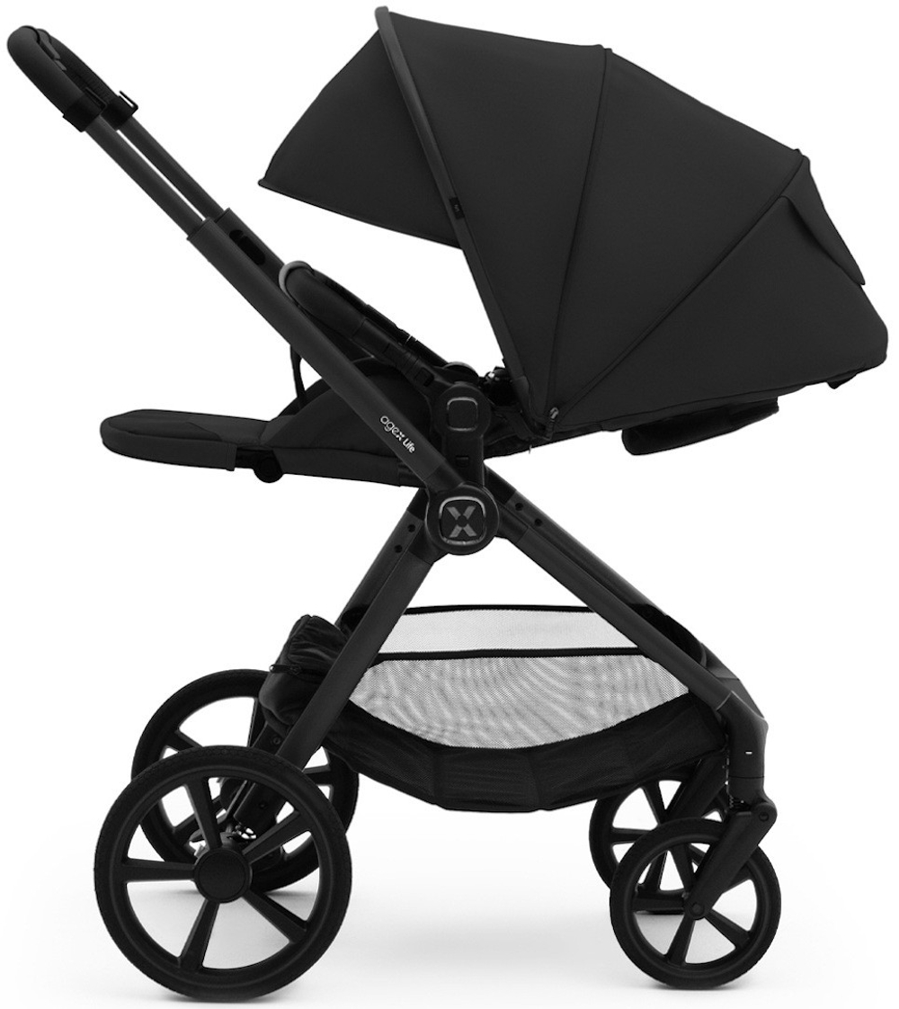 Коляска Agex Life 3 в 1 матовая рама с автокреслом i-Team ATG080 Grey ALB583 Black (Черный)