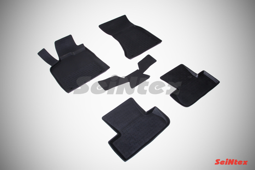 Резиновые коврики с высоким бортом для Audi Q5 2010-2017, Seintex.85514