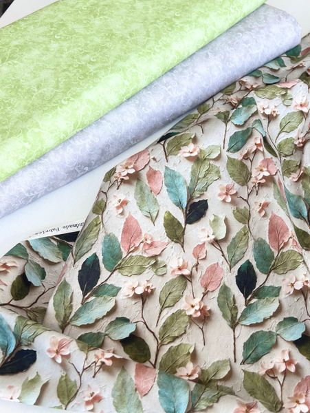 ИМПАСТО, ВЕСЕННЕЕ ЦВЕТЕНИЕ, отрез 45 см - 100% хлопок 4