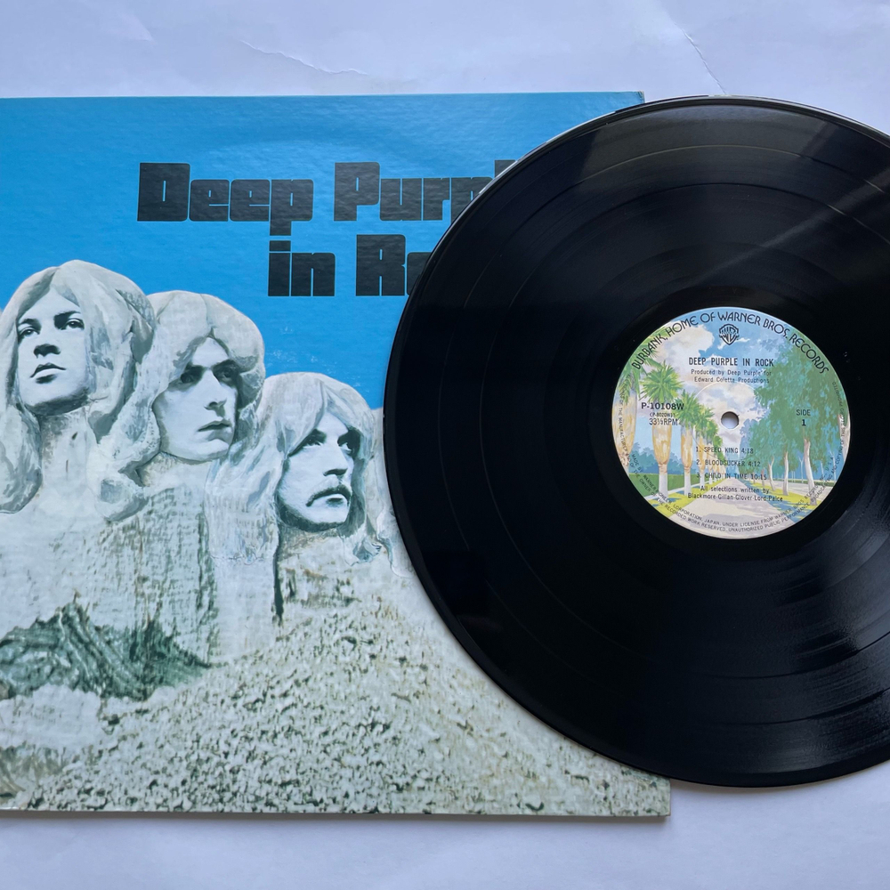 Винтажная виниловая пластинка LP Deep Purple In Rock (Япония 1976) (Без Оби)
