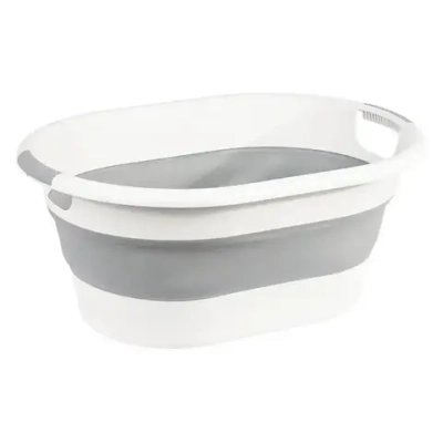 Таз ФЛЕКС овальный 17,5л складной смоки