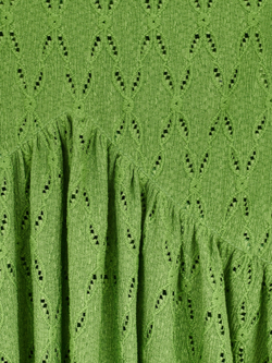 Платье макси трикотажное с воланом