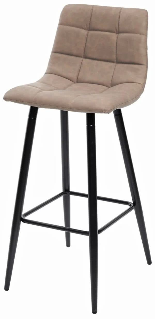 Стул барный  Sabadell экокожа бежевый\черный