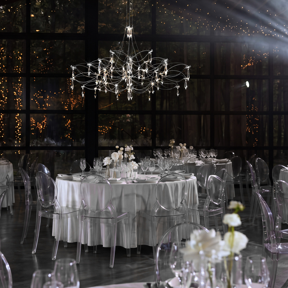 Подвесная светодиодная люстра Loft It Mira 10587/1000 Silver Asfour