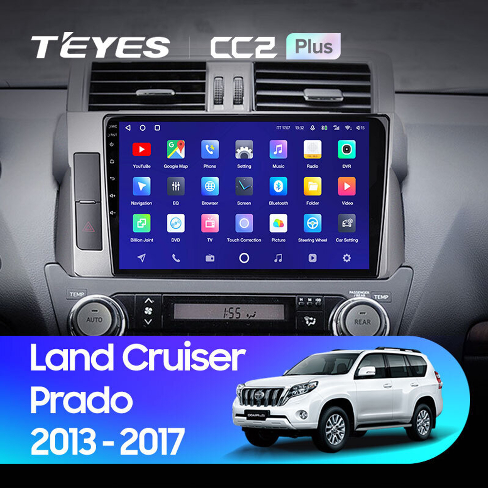 Teyes CC2 Plus 10" для Toyota Land Cruiser Prado 2013-2017