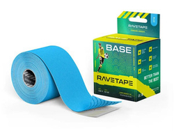 Кинезиотейп RaveTape BASE 5×5 — Голубой (BLUE)