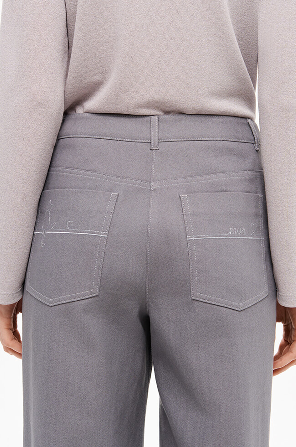 31205 Джинсы женские (серый джинс)