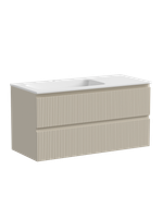 Тумба с раковиной Sancos Snob T 100 см SNT100LCE левая, beige soft