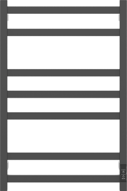 Полотенцесушитель электрический EWRIKA Пенелопа V7 80x55 см, подключение справа, слева, графит, лесенка, из стали