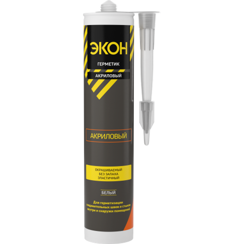 Герметик Экон 1617850 акриловый морозостойкий белый 420 мл.