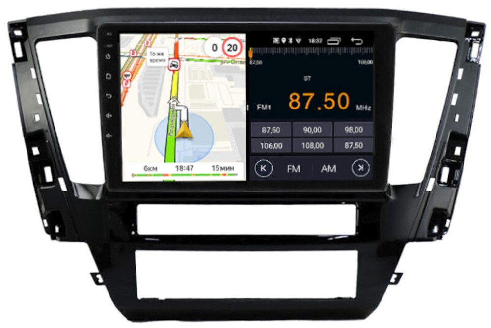 Магнитола для Mitsubishi Pajero Sport 3 2020-2024, Montero Sport - Parafar PF238FHD на Android 13, 8-ядер, 2Гб+32Гб, CarPlay, 4G SIM-слот