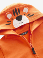 Толстовка с капюшоном на молнии для мальчика Next B42-312, Оранжевый