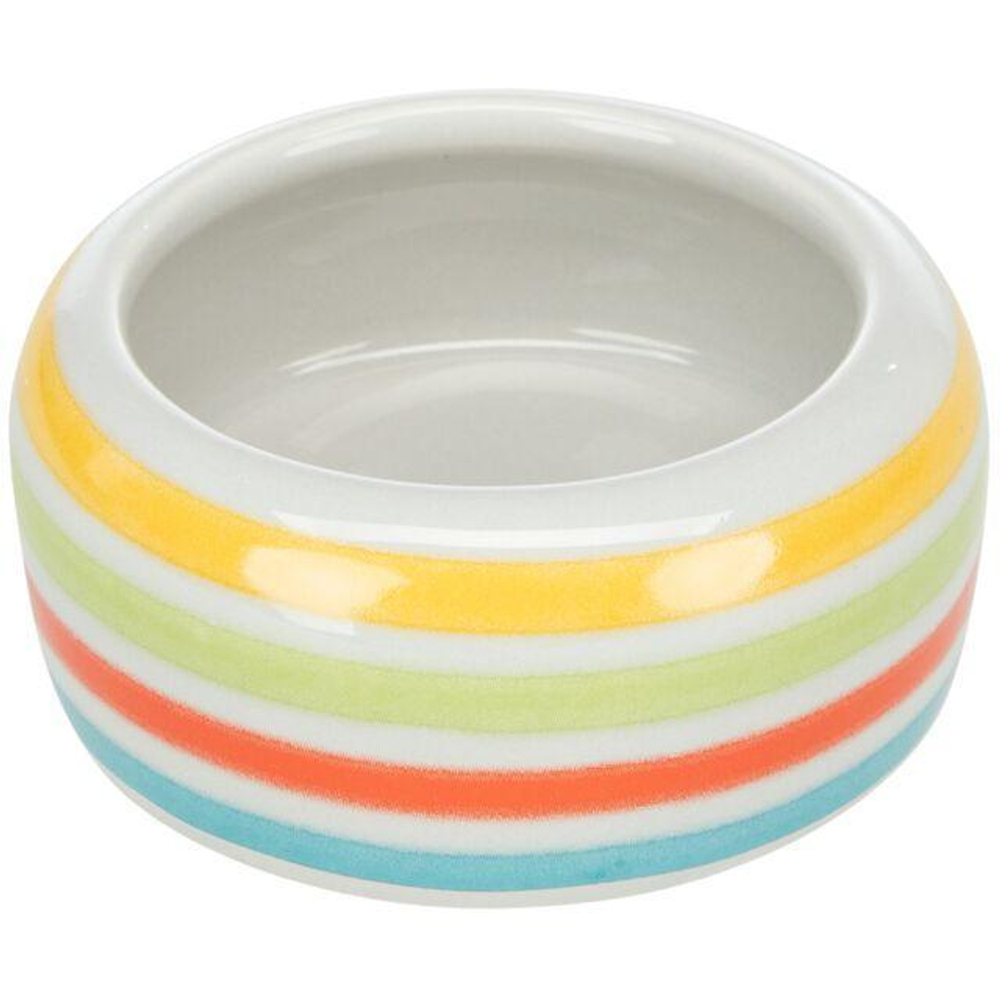 Миска для грызунов Trixie Ceramic Bowl S, размер 8см., зелёный / синий / кремовый