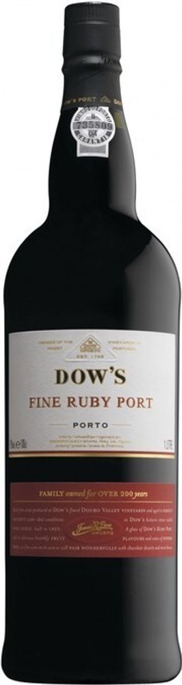 Портвейн Dow&#39;s Fine Ruby Port, 0.75л