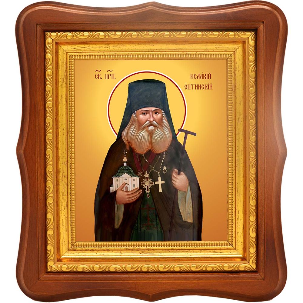 Исаакий I (Антимонов) Оптинский преподобный. Икона на холсте.