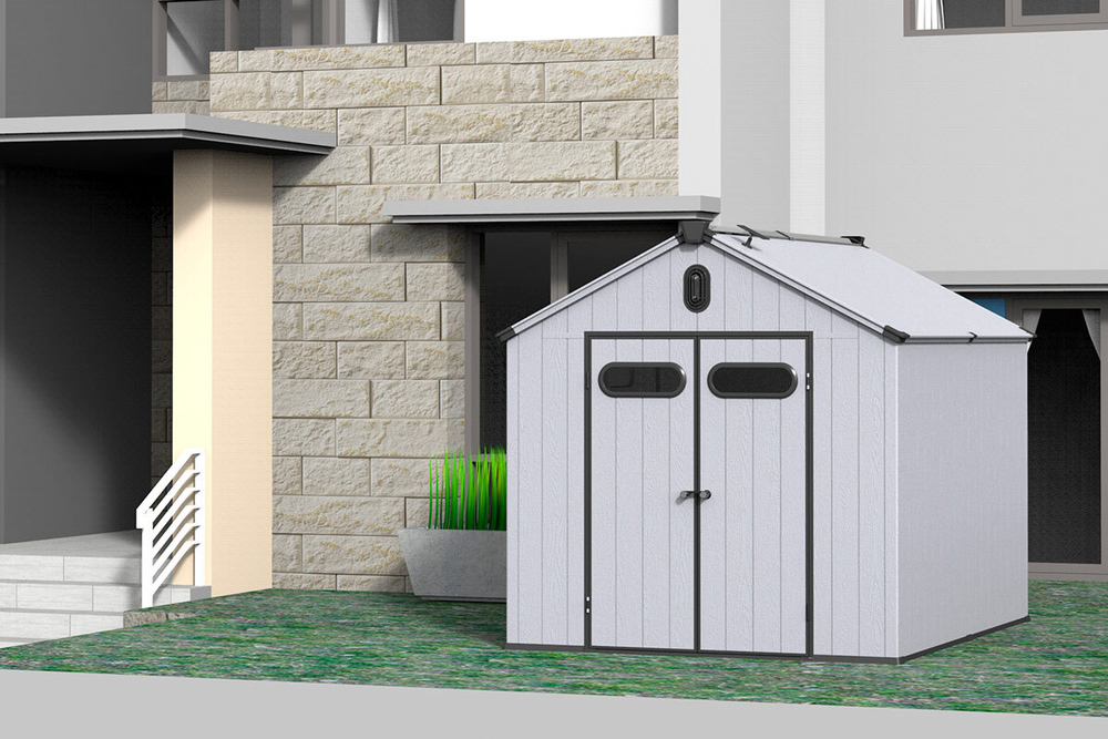 Сарай пластиковый BlackFox Summit 7,4м2, серый