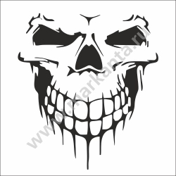 Авто мото наклейка "Череп"