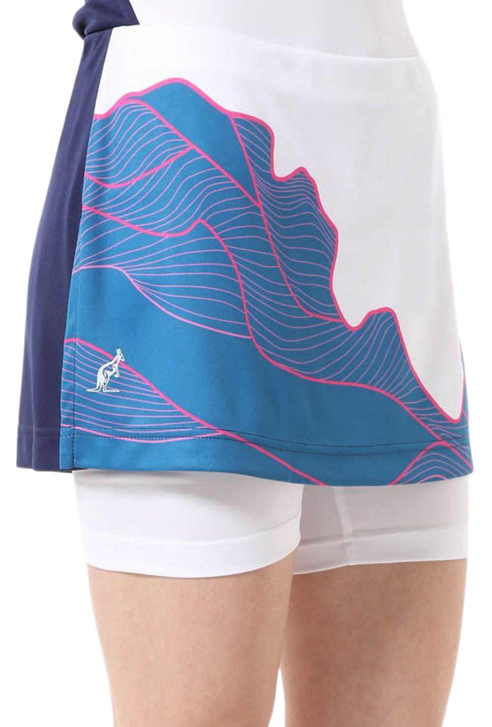 Теннисная юбка Australian Ace Skirt With Print In Front - разноцветный