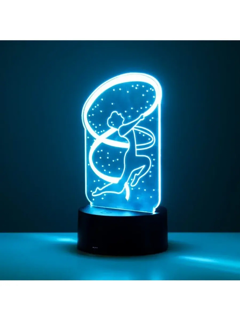 Светильник сенсорный «Гимнастка» LED 7 цветов USB/от батарее