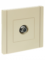 FORTE&PIANO Розетка TV проходная FP429 ваниль IEK