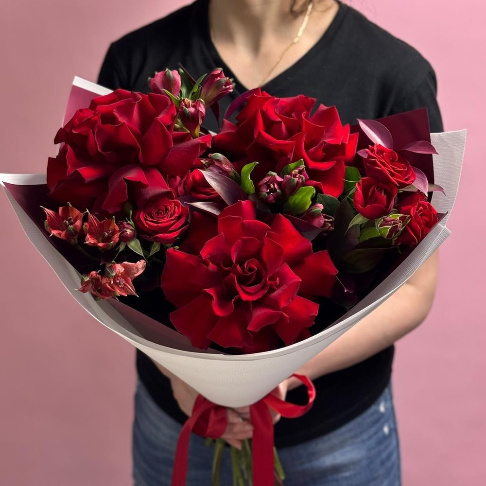 С18046 БУКЕТ "ОГНЕННОЕ СЕРДЦЕ"