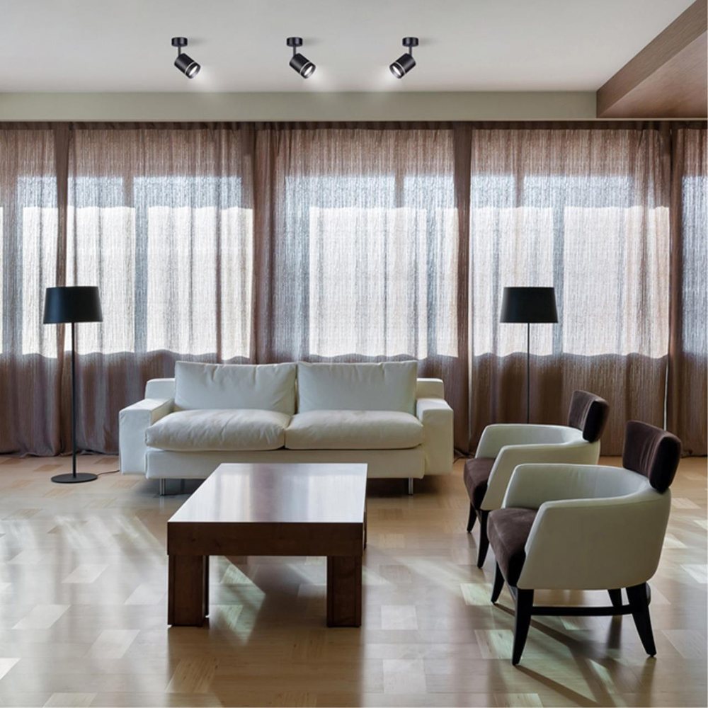 358260 OVER NT19 398 черный Накладной светильник IP20 LED 9W 160-265V ARUM