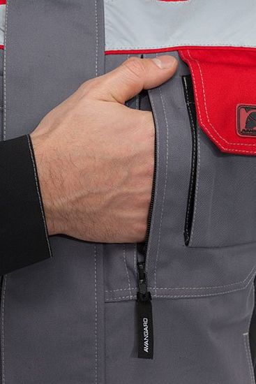 Костюм "Виват" NEW полукомбинезон (серый/черный/красный)