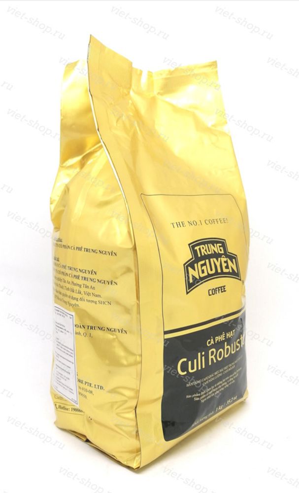 Зерновой кофе Trung Nguyen Culi Robusta, 1 кг.