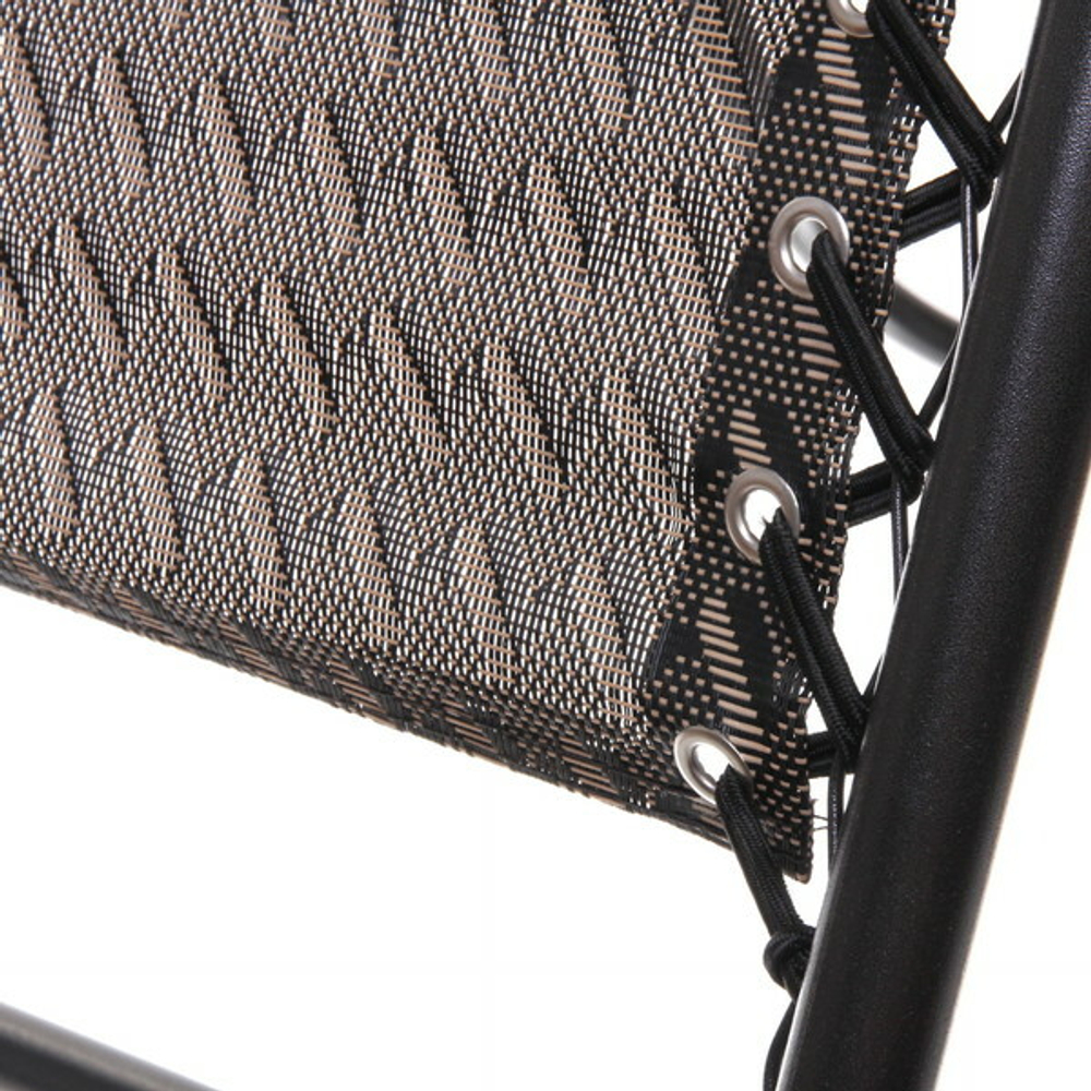 Шезлонг (кресло) 177*64*113см «Уют» с подголовником, 2 положения, гусиная лапка ДоброСад