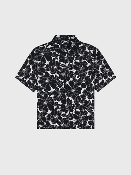 Рубашка Stussy Floral Hawaiian Black