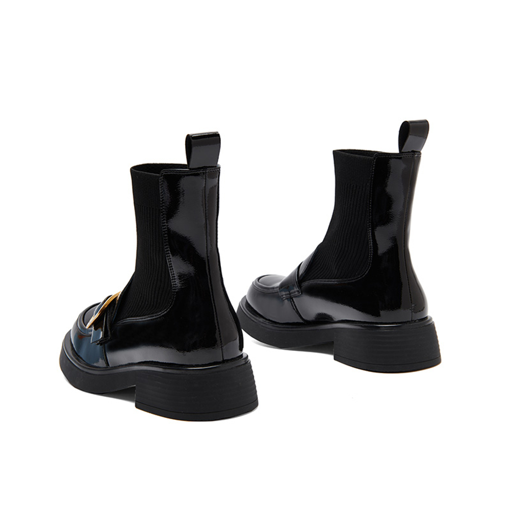PT"SON Ankle Boots 4cm Women"s Black