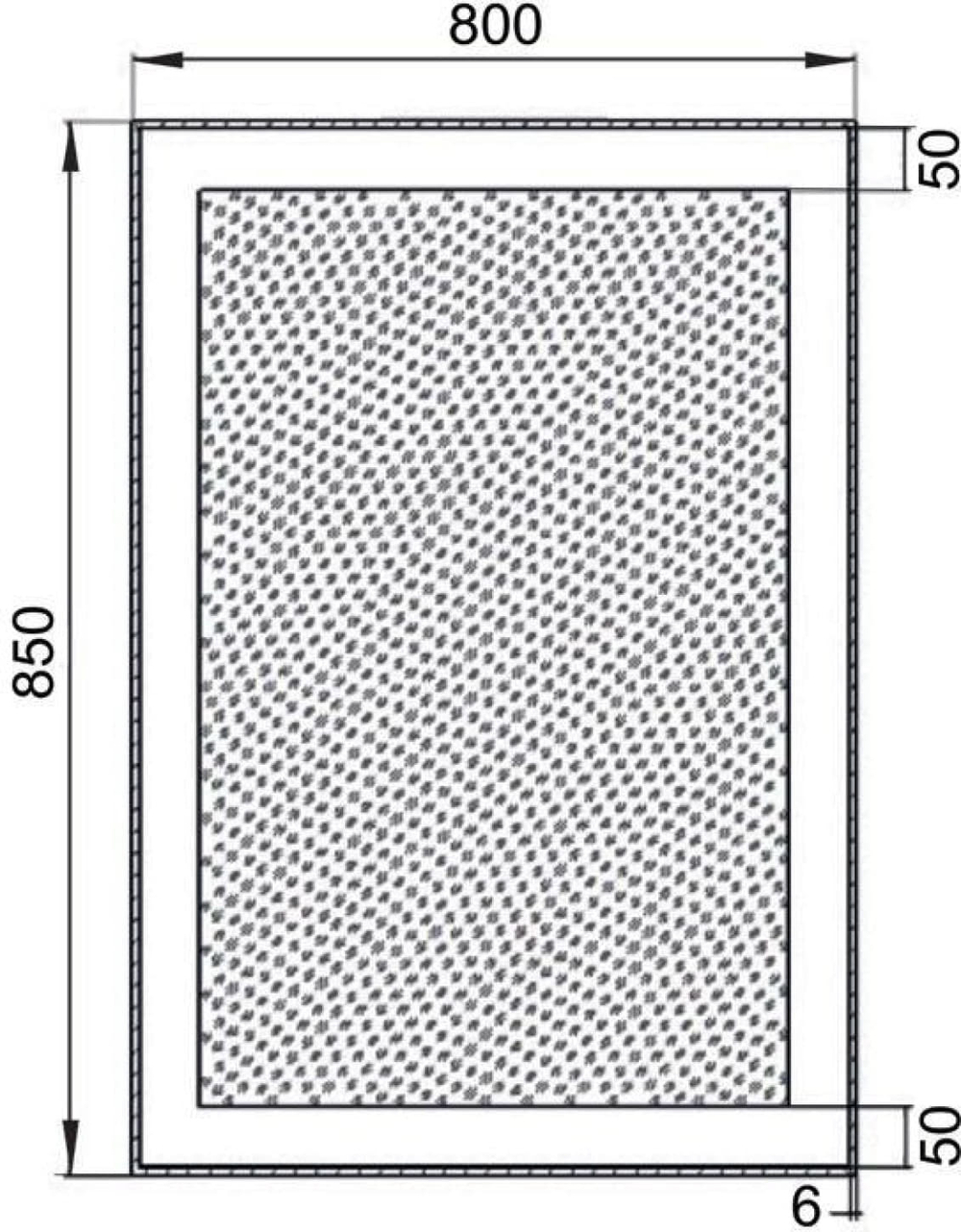 Зеркало Aquanet Алассио 8085 LED